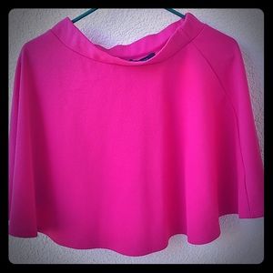 Forever 21 Hot Pink Skater Skirt, Size M